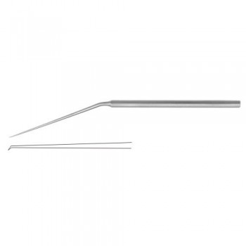 Micro Ear Hook Angled 45° Stainless Steel, 15.5 cm - 6" Tip Size 0.6 mm 